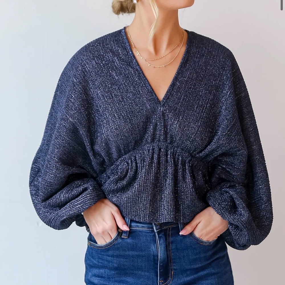 Navy blouse